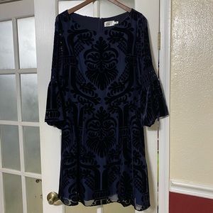 Eliza J Dress, Navy, size 14.